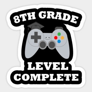 2022 8th Grade Graduation Gamer Graduation Sticker